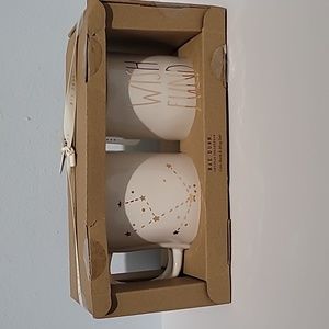 Rae Dunn ceramic mug and coin bank set. NIB